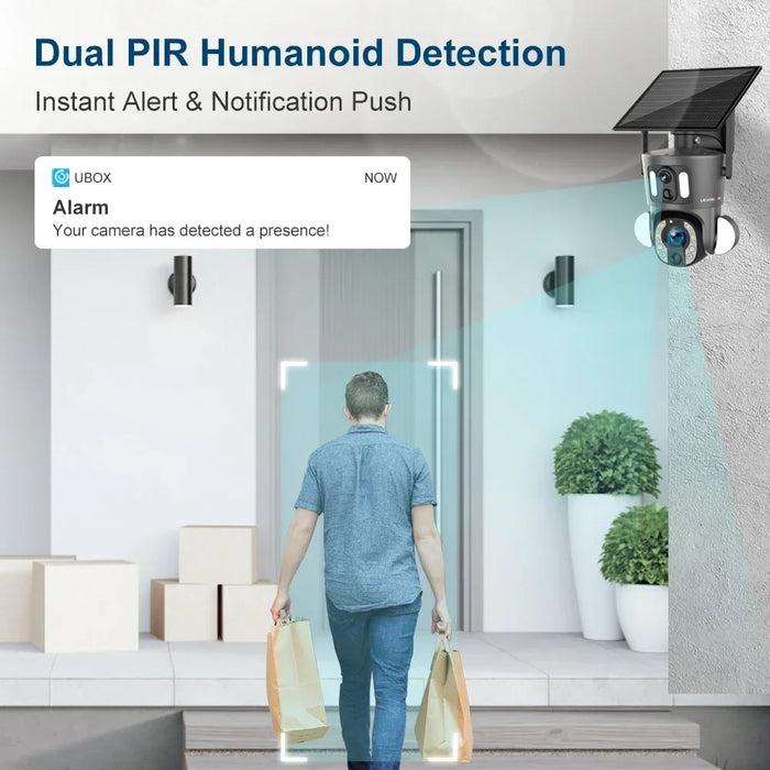 WiFi Outdoor Security Camera with 20X Zoom and Dual Lens
