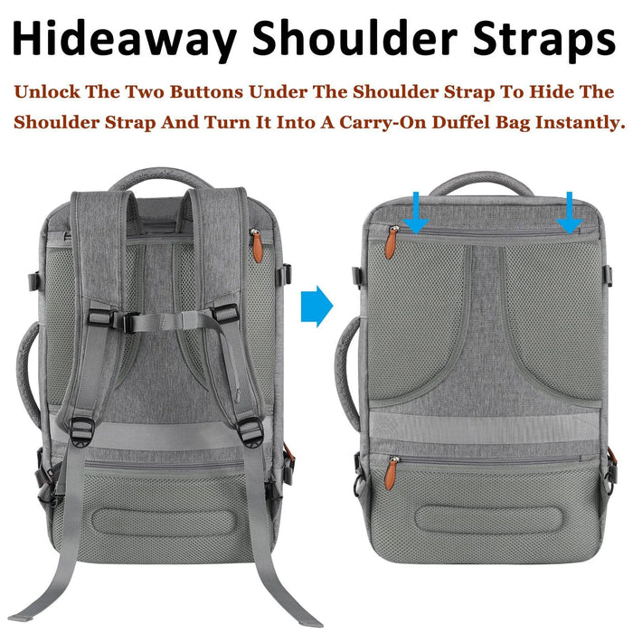  Royal Blue Travel Backpack with Water-Resistant Oxford Fabric Material