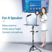 Versatile tripod stand for laptops, projectors, DJ equipment, and more, with adjustable height and foldable design for easy transport