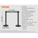 Sturdy Stanchions with Widened Metal Bases, Non-Slip Rubber Bottoms, and 65ft Retractable Belt for Effortless Crowd Control