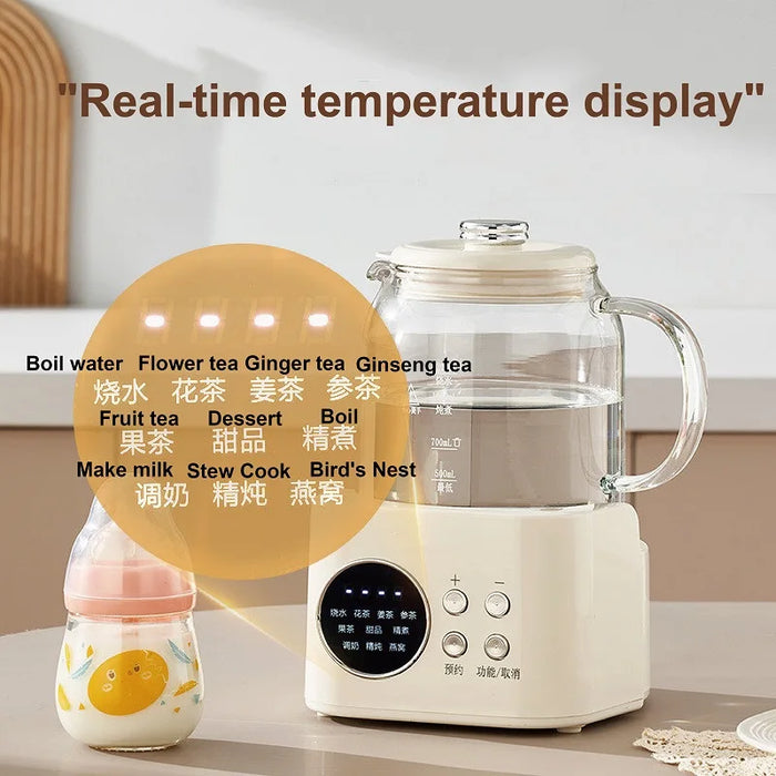 1.2L Smart Baby Kettle with 24h Timer and Temperature Control No Filter