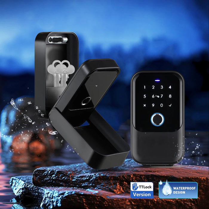Smart Outdoor Key Safe with Fingerprint & App Control