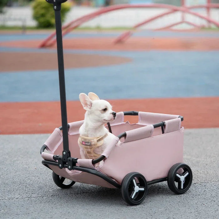 Lightweight Pet Trolley Stroller, Portable for Outdoor Use