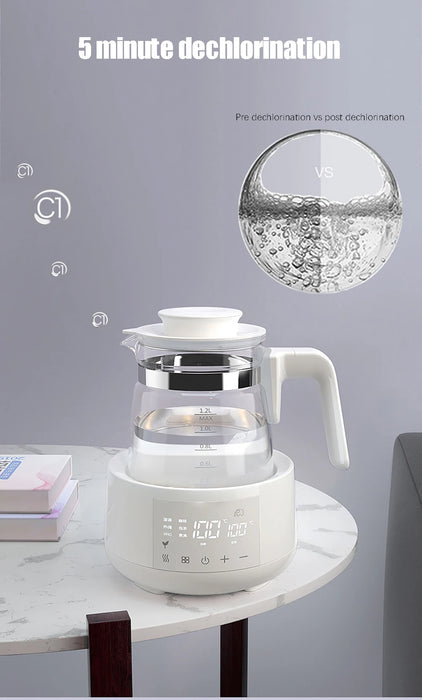 1.2L Smart Baby Kettle with Remote Control and Keep Warm