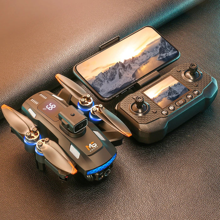 Portable 4K Drone with Screen Controller, 360° Avoidance & Real-Time FPV