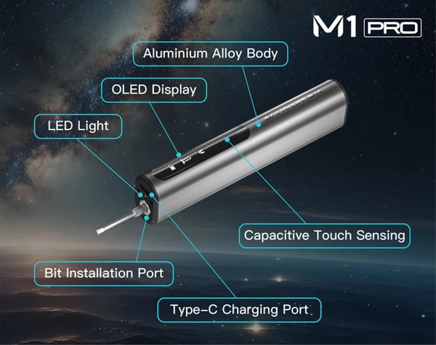Enhanced Battery Life: Powered by a 600mAh LiPo battery, delivering up to 900 screws per charge and 90 minutes of continuous use