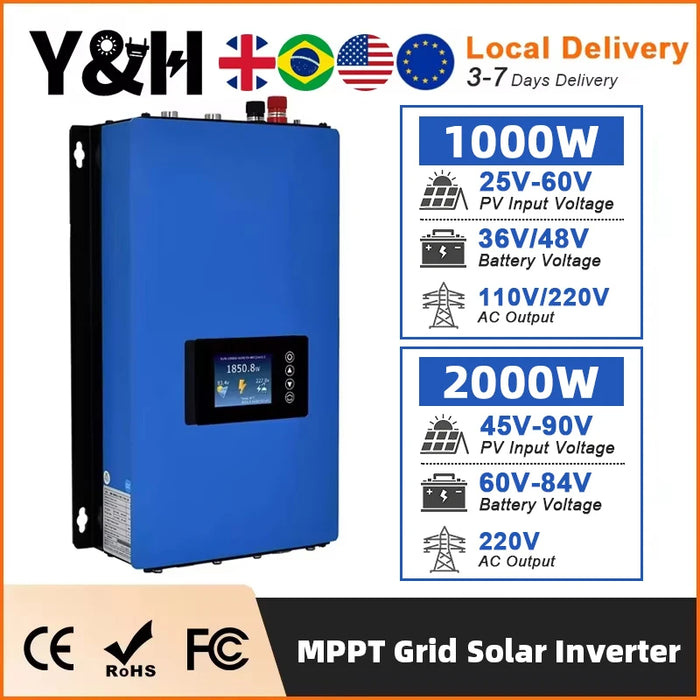 1000W Solar Inverter with Wi-Fi and Pure Sine Output