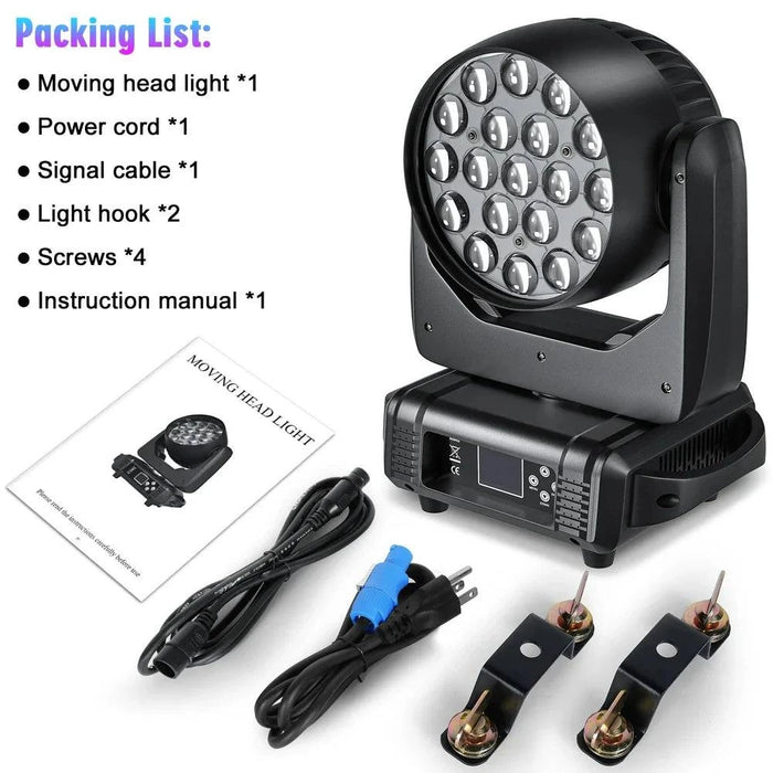 300W RGBW DMX512 LED Moving Head Light for DJ Disco Party