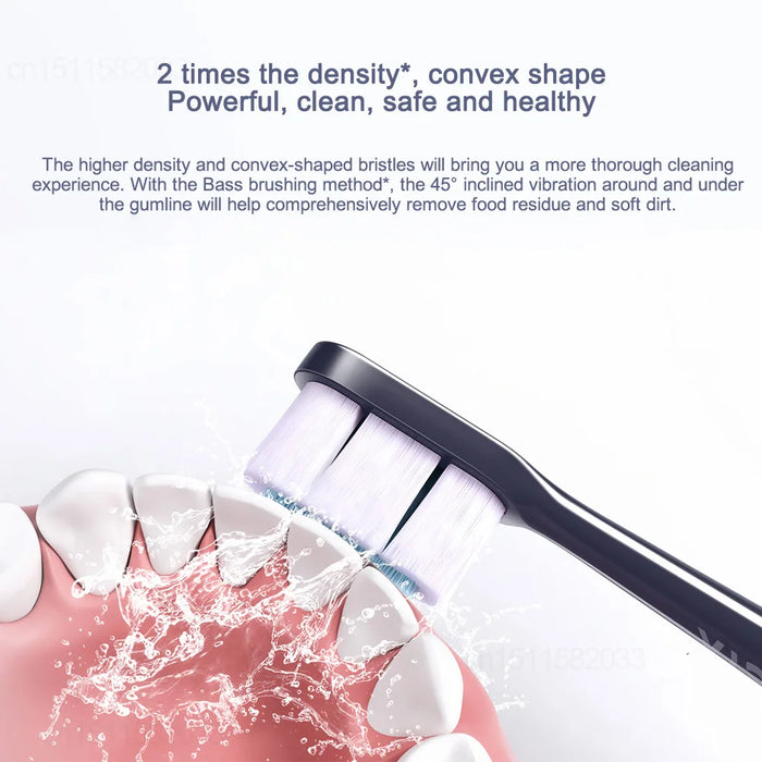 Smart, rechargeable Ultra Sonic Electric Toothbrush with powerful vibration for teeth cleaning