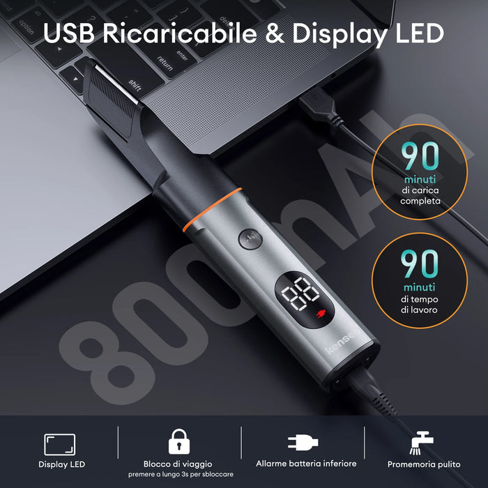 Ergonomic Handle for Superior Control and Extended Battery Life