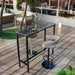  High-quality marble top heat and stain resistant, waterproof, and easy to clean 
