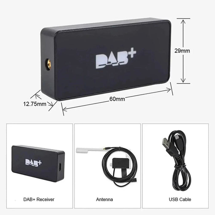DAB+ receiver antenna for Android head units
