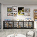 Spacious indoor retreat for pets with durable MDF and metal frame