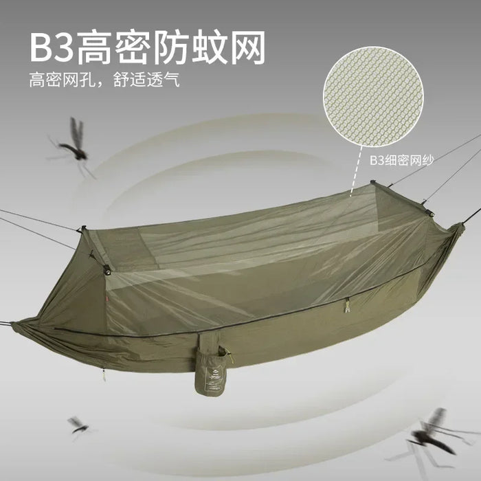 Outdoor Double-Layer Hammock Anti-Mosquito Lightweight Design