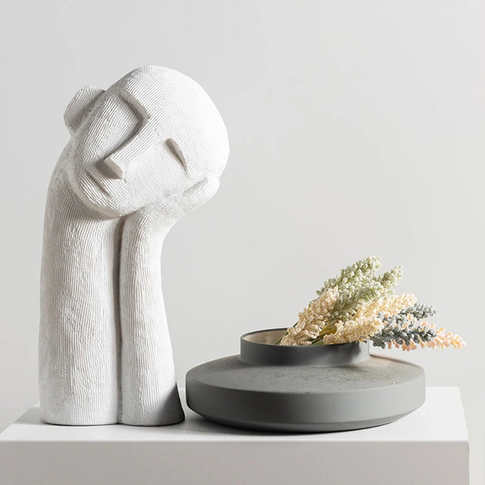 Abstract Figures Foot Shape Resin Table Decoration Style