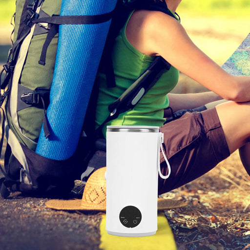 Electric Kettle 400ml Cordless Portable Fast Heating Stainless Steel for Travel and Outdoor Use