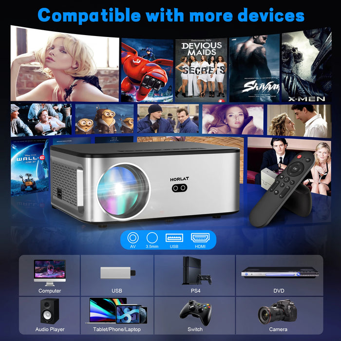 4K Compatible Full HD Smart Home Theater Projector