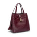 Casual yet elegant tote shape with sequined embellishment and embossed letter design
