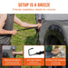 Truck bed tent with waterproof double layer, rainfly, and carry bag for camping