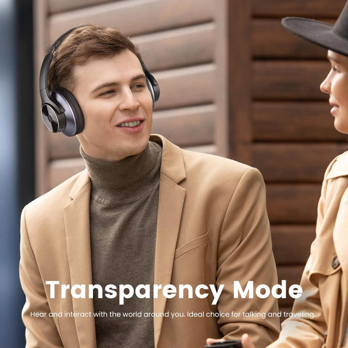 Bluetooth Noise Cancelling Headphones with 5-Mic & ANC