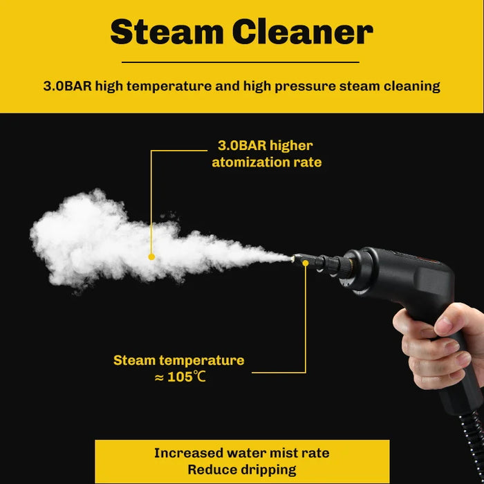Multi-Use 2500W Handheld Steam Cleaner for Kitchen & Appliances