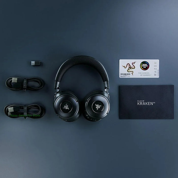 Wireless Gaming Headset Kraken V4 with RGB, 70H Battery, THX Audio