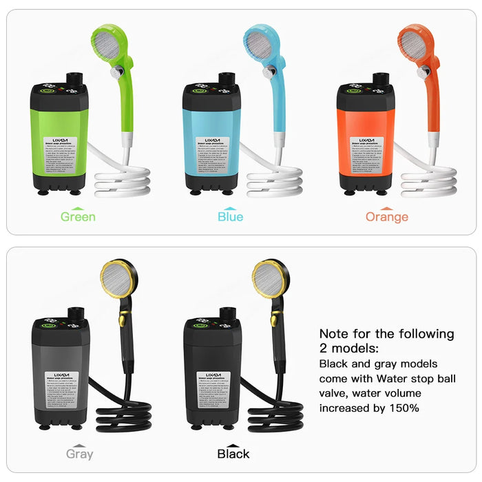 Compact and Lightweight Portable Shower Pump