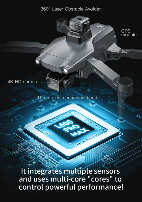 4K GPS Drone with 3-Axis Gimbal and Dual Camera