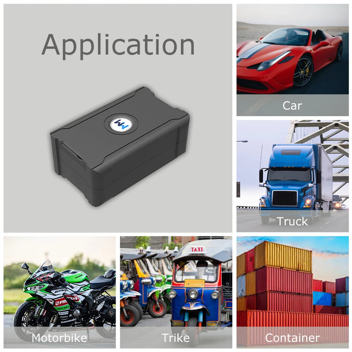 Highly accurate GPS tracker with long battery life and real-time tracking Suitable for vehicles, motorcycles, pets, elderly, and livestock