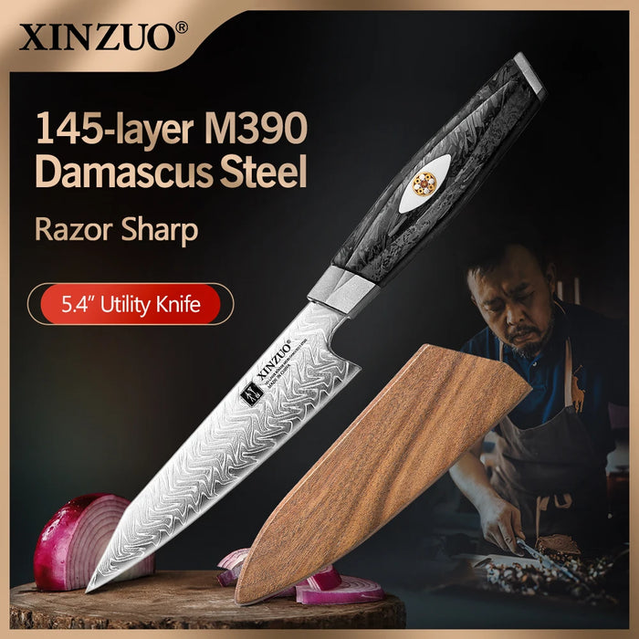 High Hardness 145-Layer Damascus Steel Kitchen Knife