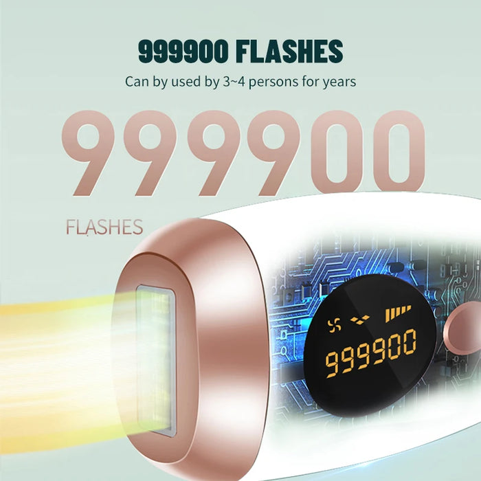 Laser Epilator 999900 Flashes, IPL Hair Remover & Electric Toothbrush – White