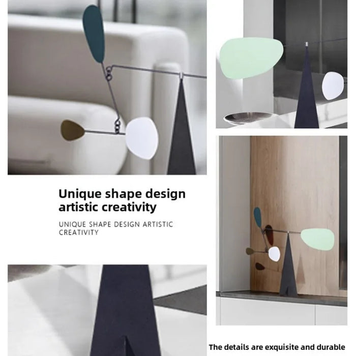 Modern Metal Geometric Balance Ornament for Home & Office Decor