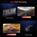 Dual-lens recording with front 4K and rear 1080P cameras
