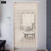 Set of two handwoven rustic bohemian curtains for room dividers