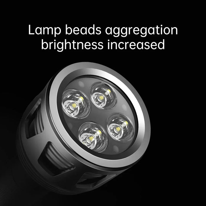 Waterproof 3600LM LED Flashlight, 10000mAh Battery, Outdoor Use