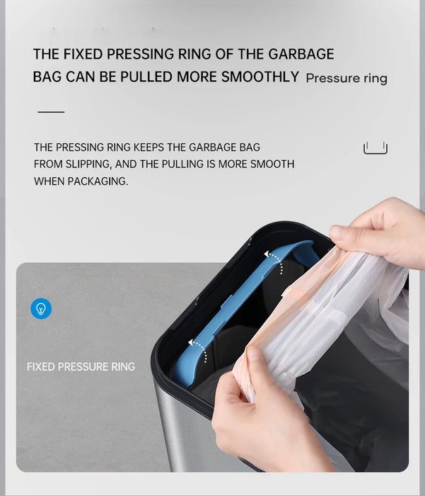 50L Automatic Induction Trash Can for Kitchen or Bathroom
