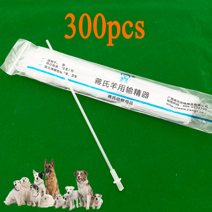 500pcs Disposable Canine Artificial Insemination Pipes, Hygienic