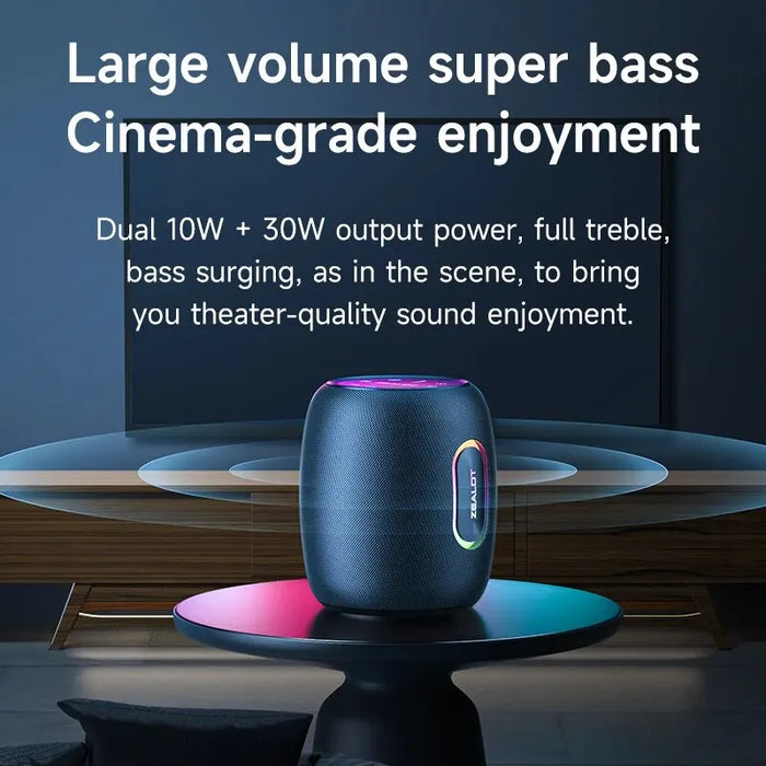 50W Bluetooth Speaker with 360° Sound and Waterproof Design