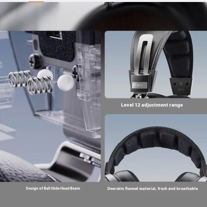 Studio-Grade Over-Ear Wired Headphones with Nanowood