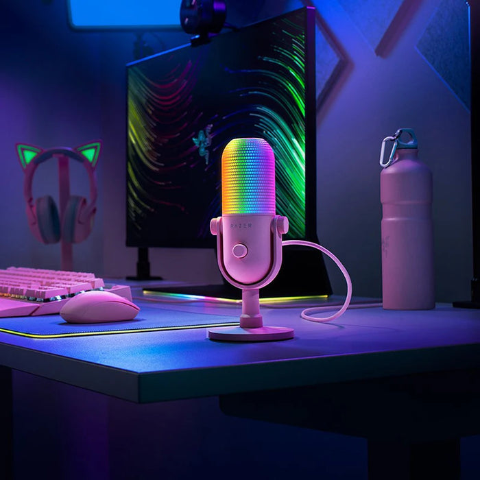 Streaming USB Mic with Reactive RGB Lighting and Gain Limiter