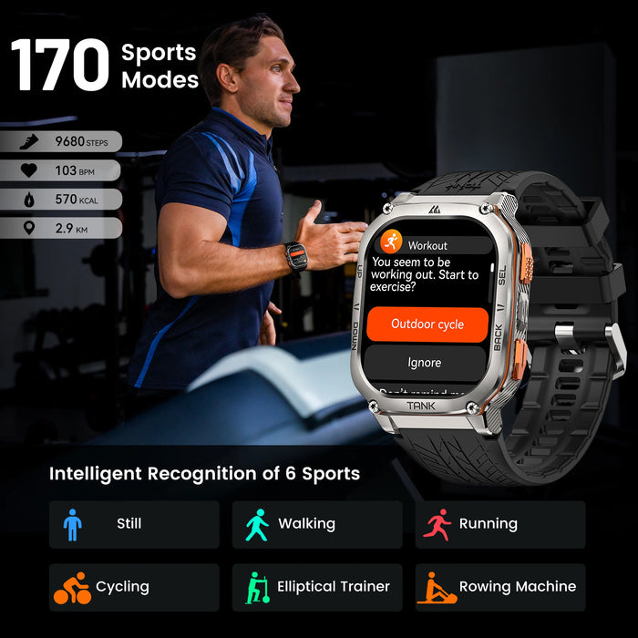 1.43" AMOLED Fitness Smartwatch with Bluetooth Calling