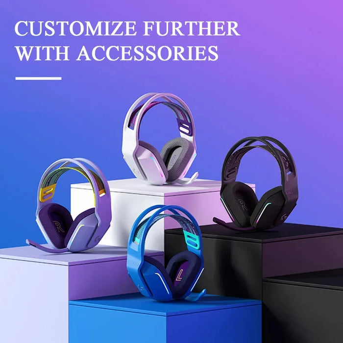 blue Wireless Gaming Headset with DTS 7.1 Surround & RGB Lighting
