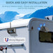 5G WiFi wireless backup camera with solar panel for RVs