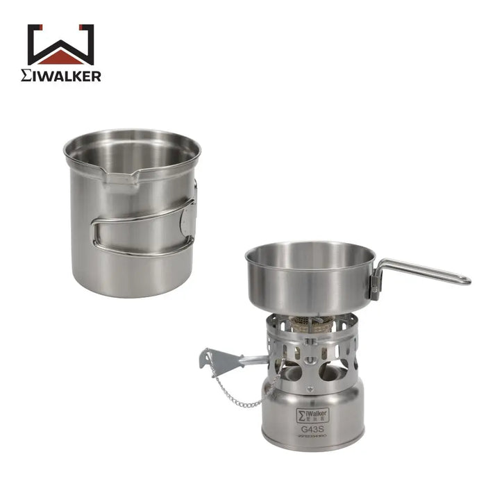 Outdoor Camping Stove with Storage Pots