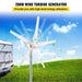 Wind Turbine Generator with MPPT, Charge Controller for Home, RV, Yacht, Farm Use (500W 5 Blades, MPPT Controller 2) - FLUXA