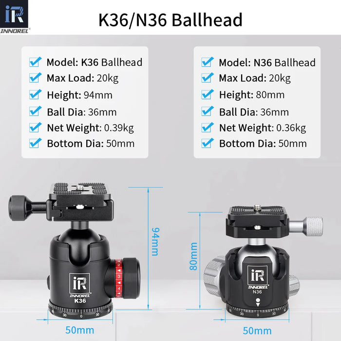 10-Layer Carbon Fiber Tripod, 161cm, 12kg Load, 2-in-1