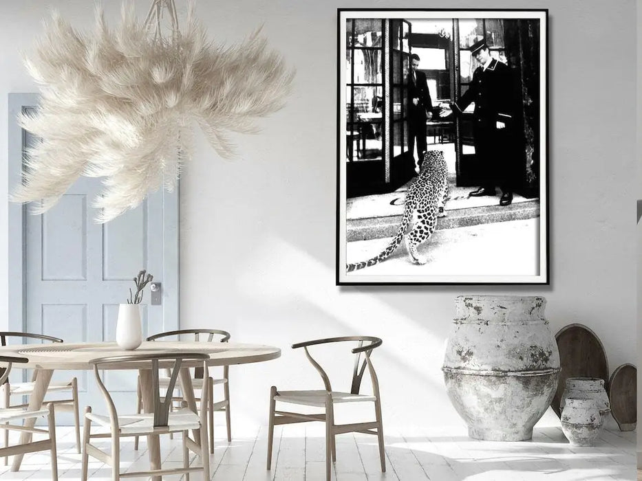Luxury Leopard Framed Canvas Art 40x60cm Wall Decor