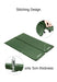 Self-Inflating Camping Mattress Portable Foam Sleeping Mat for Tents (Green) in action