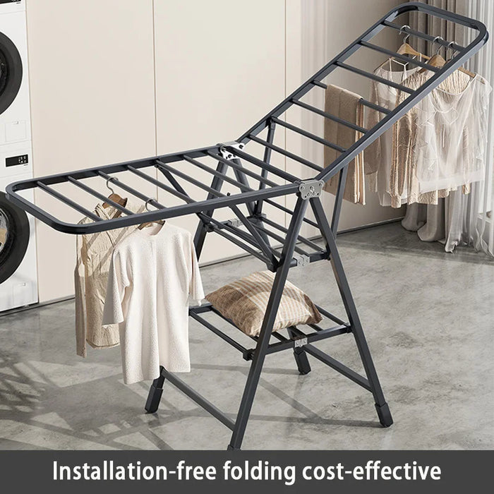 Multifunctional folding hanger design for easy storage and portability