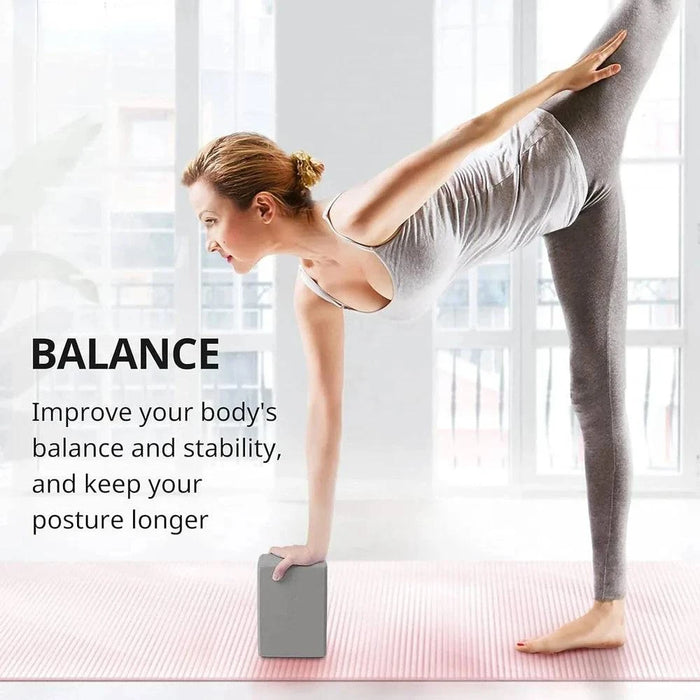 Easy-to-carry, portable yoga blocks for use at home, in the studio, or on the go